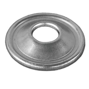 Domed washer for bucket elevator fasteners, zinc-plated or stainless steel